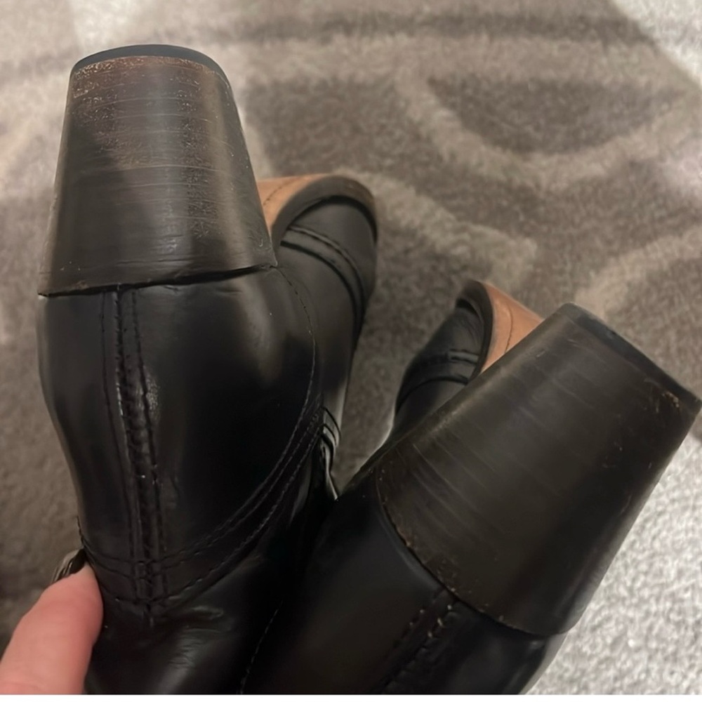 Women’s tall leather boots.